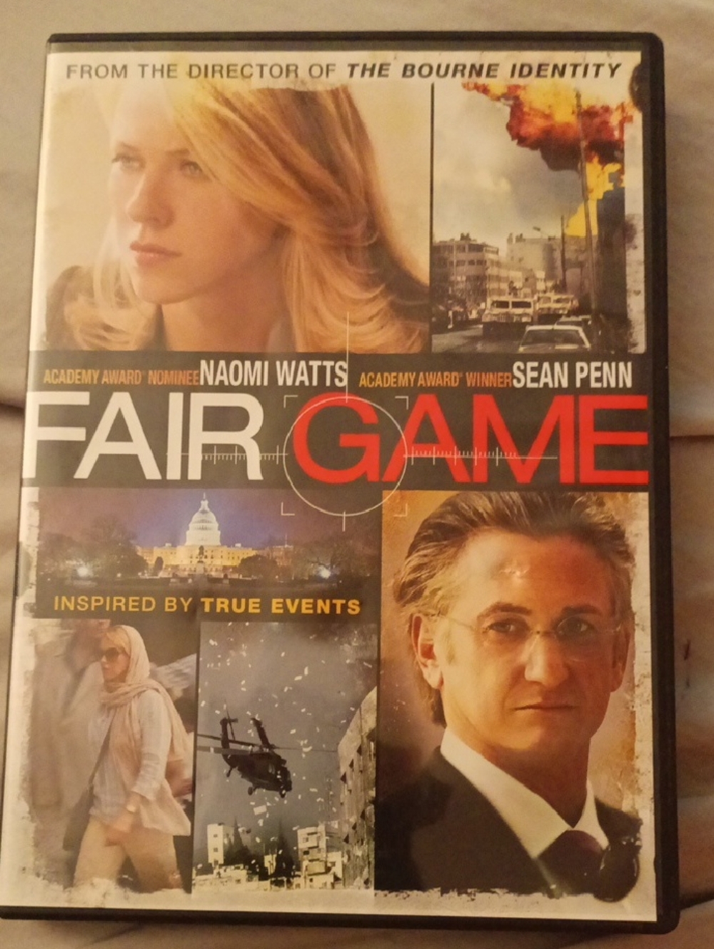 Fair Game DVD Movie -Featuring Sean Penn And Naomi Watts Anytime 2010